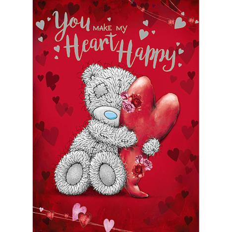 Hugging Heart Me to You Bear Valentine's Day Card
